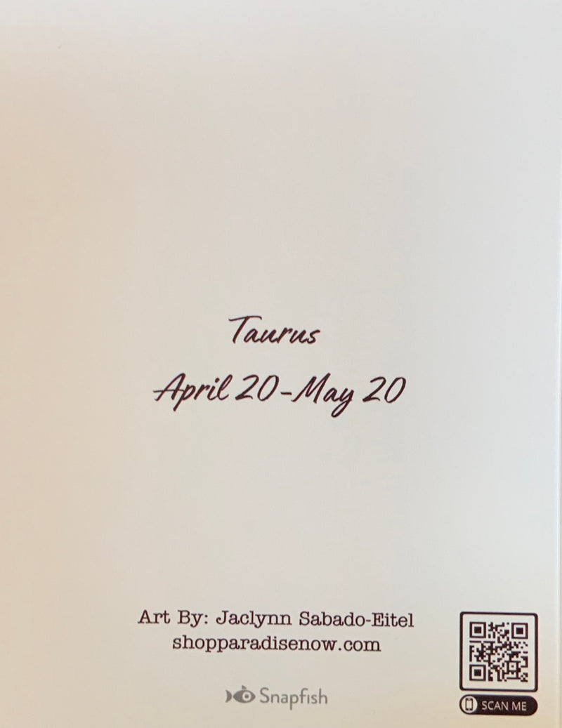 Taurus Zodiac Card
