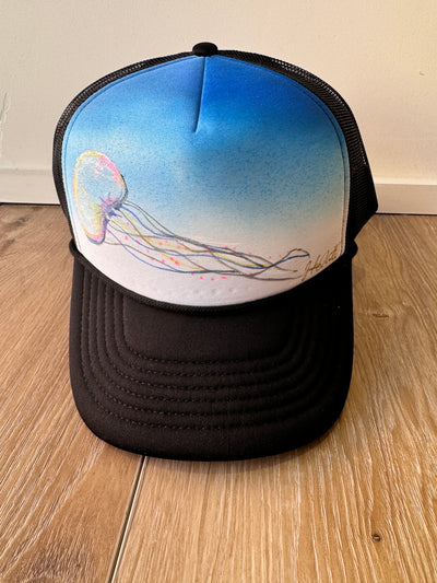 Jellyfish Handpainted Hat