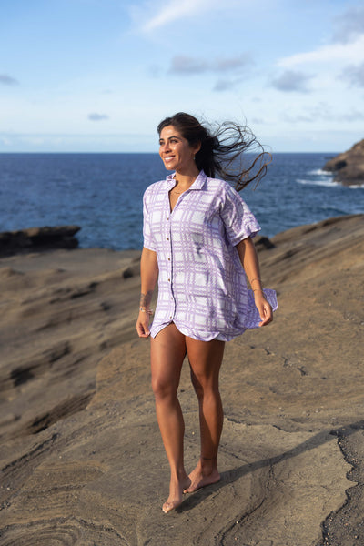 Women’s Oversized Shirt in Pua Kalaunu