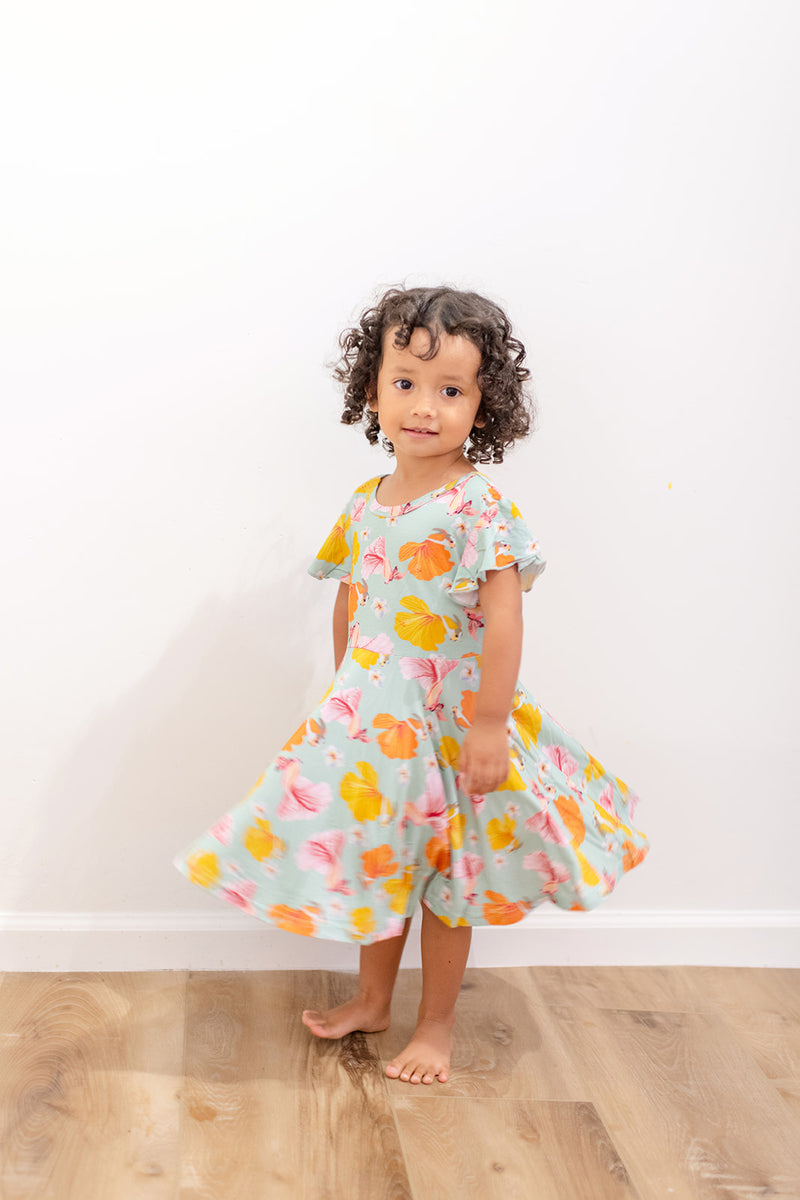 Baby Doll Dress in Koibiscus