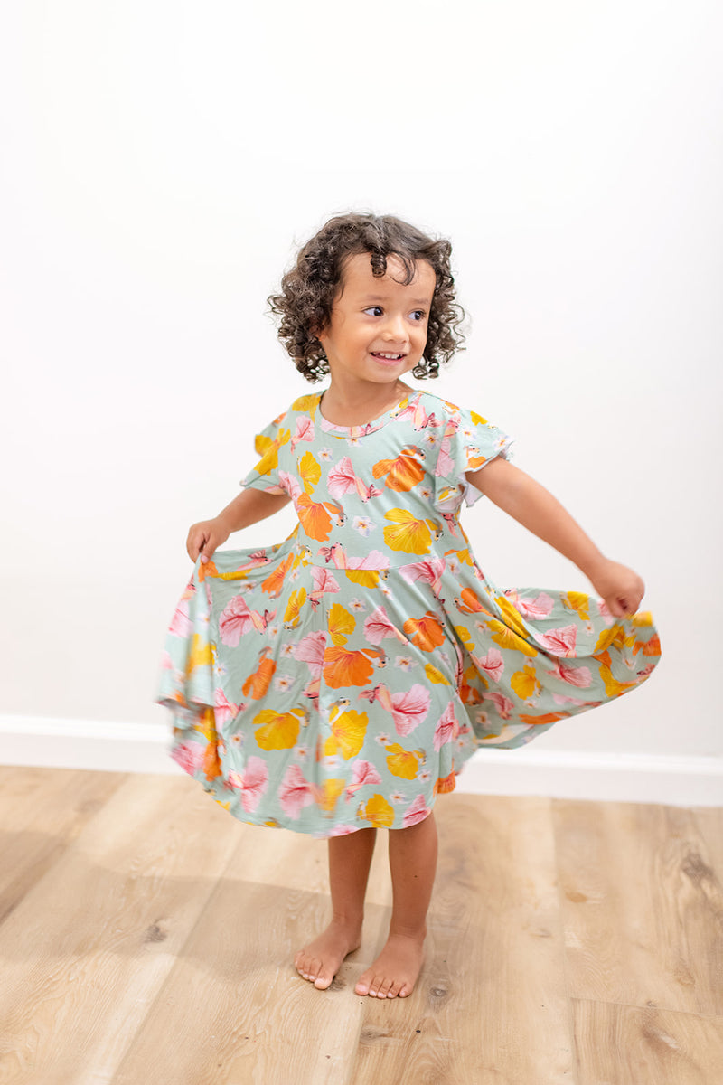 Baby Doll Dress in Koibiscus