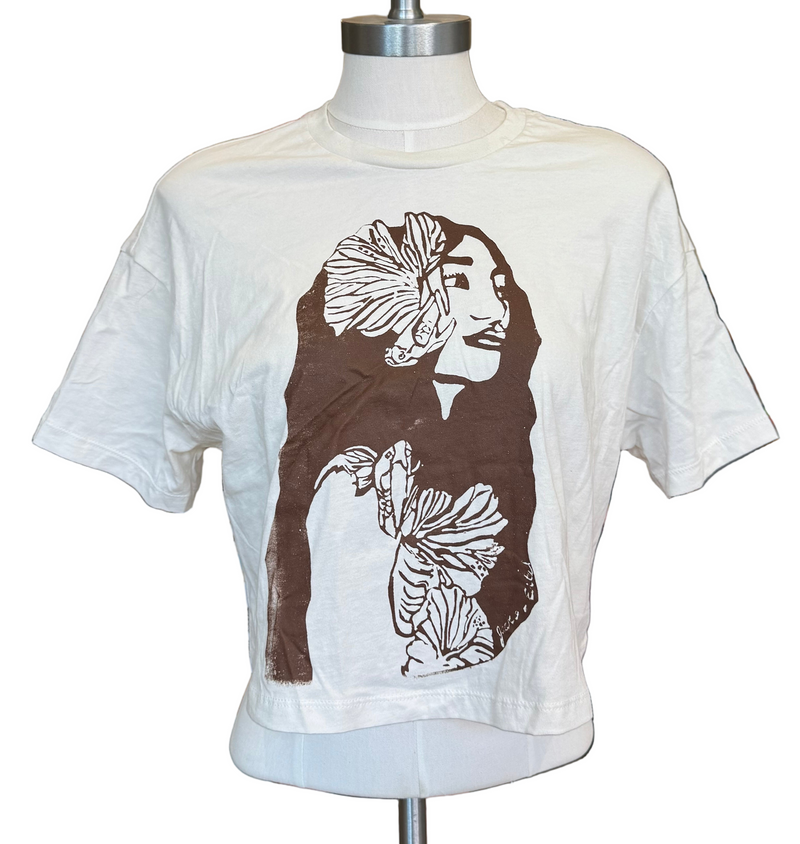 Womenʻs Cropped Tee in Pisces Wahine