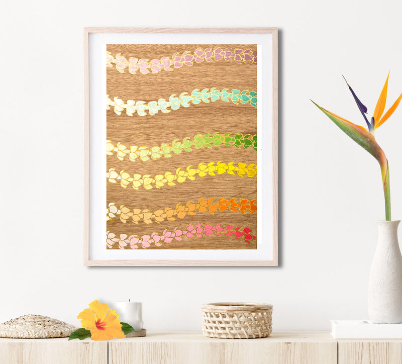 Puakenikeni Ānuenue Matted Print