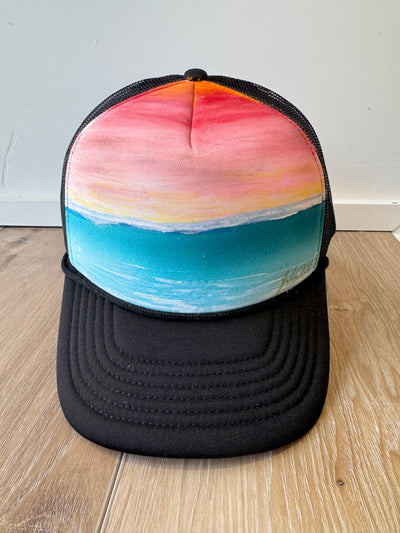 Sunset and Kai Handpainted Hat