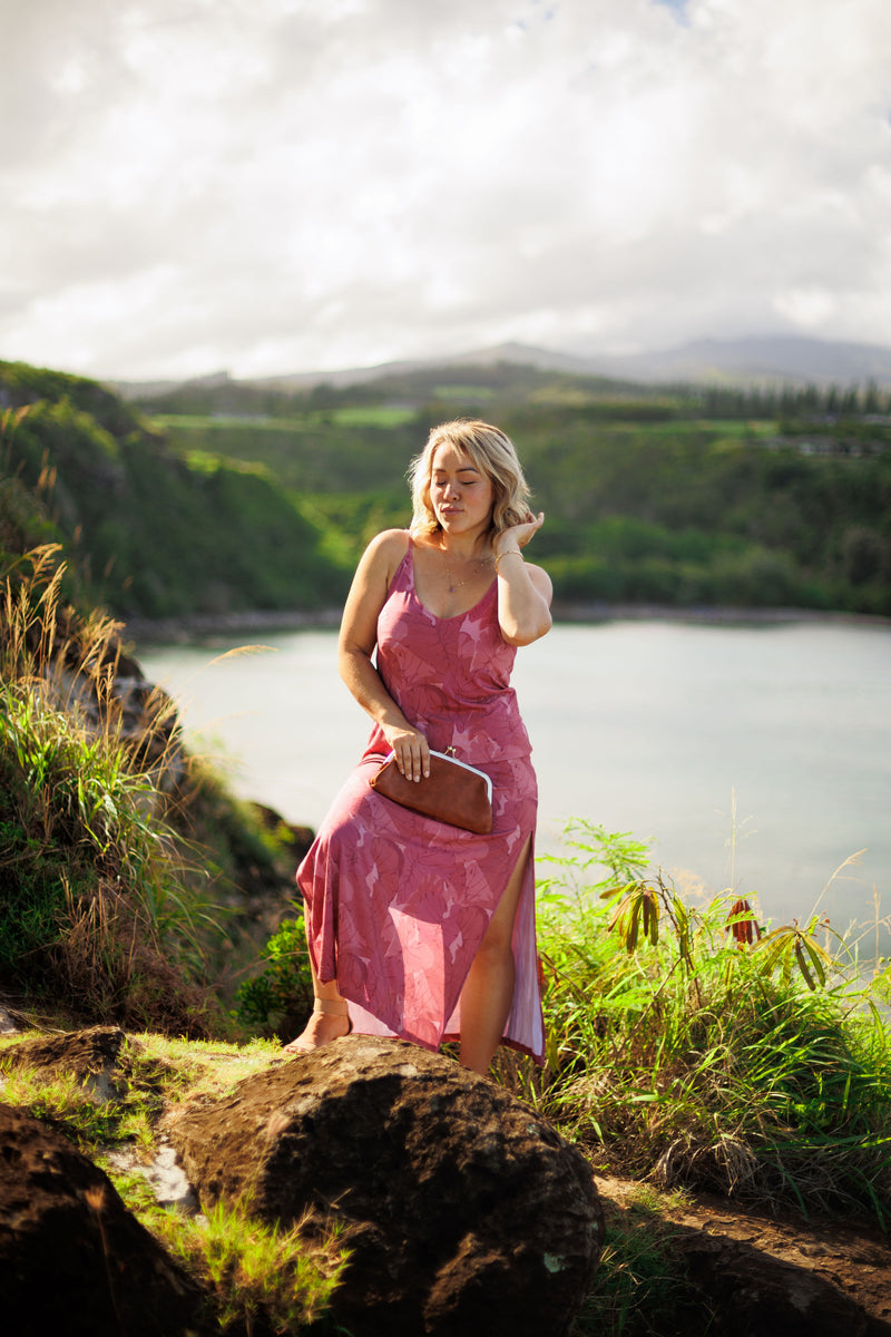 Womens Maxi Dress In Rose Kalo