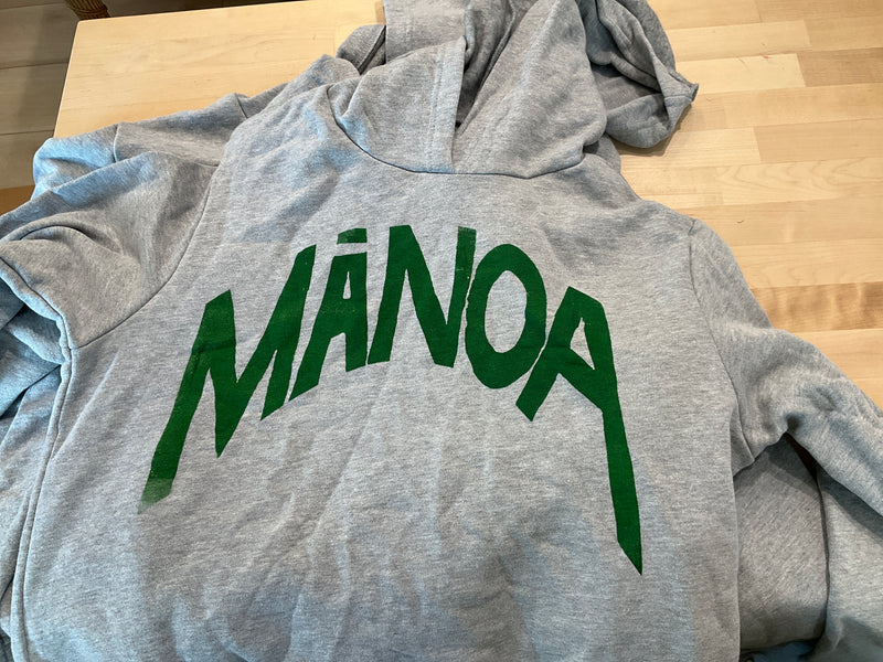 Manoa women’s Hoodie in Grey and Green