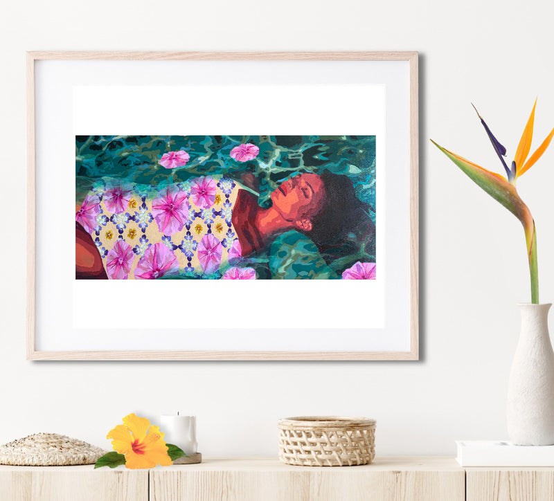 Morning Glory Matted Print