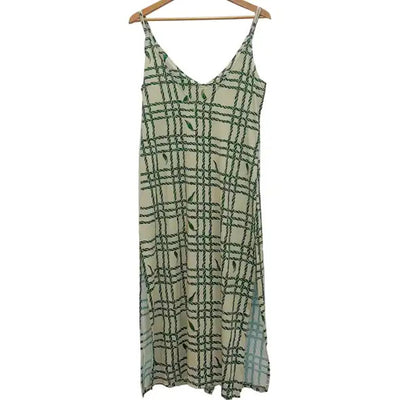 Womens  Maxi stretchy Dress In Ti' Palaka