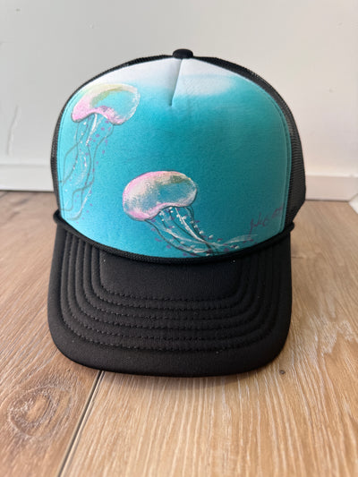 Jellyfish Handpainted Hat