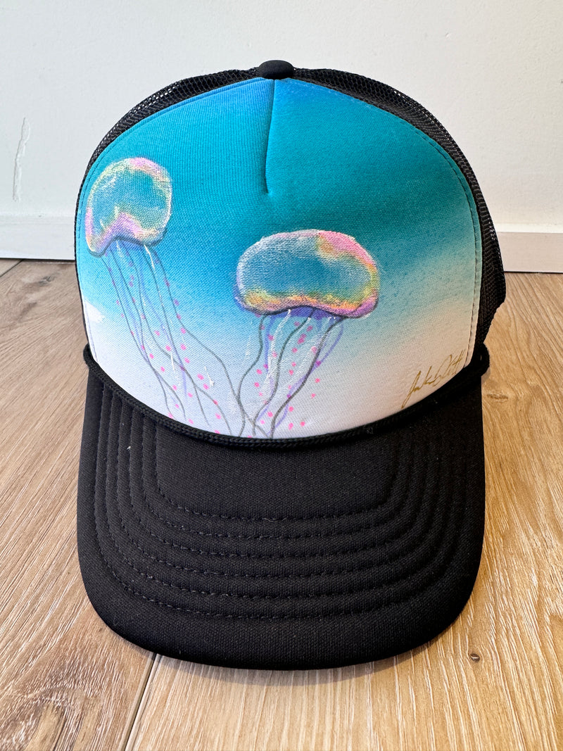 Jellyfish Handpainted Hat