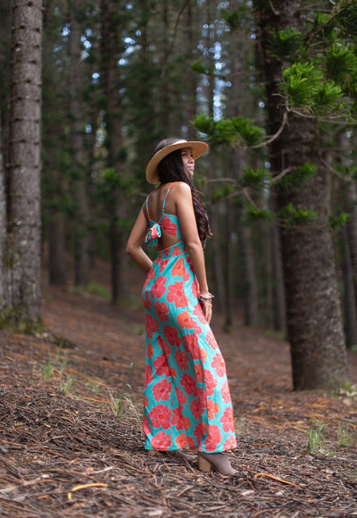 Women's Tie Back Jumper in Retro Hau