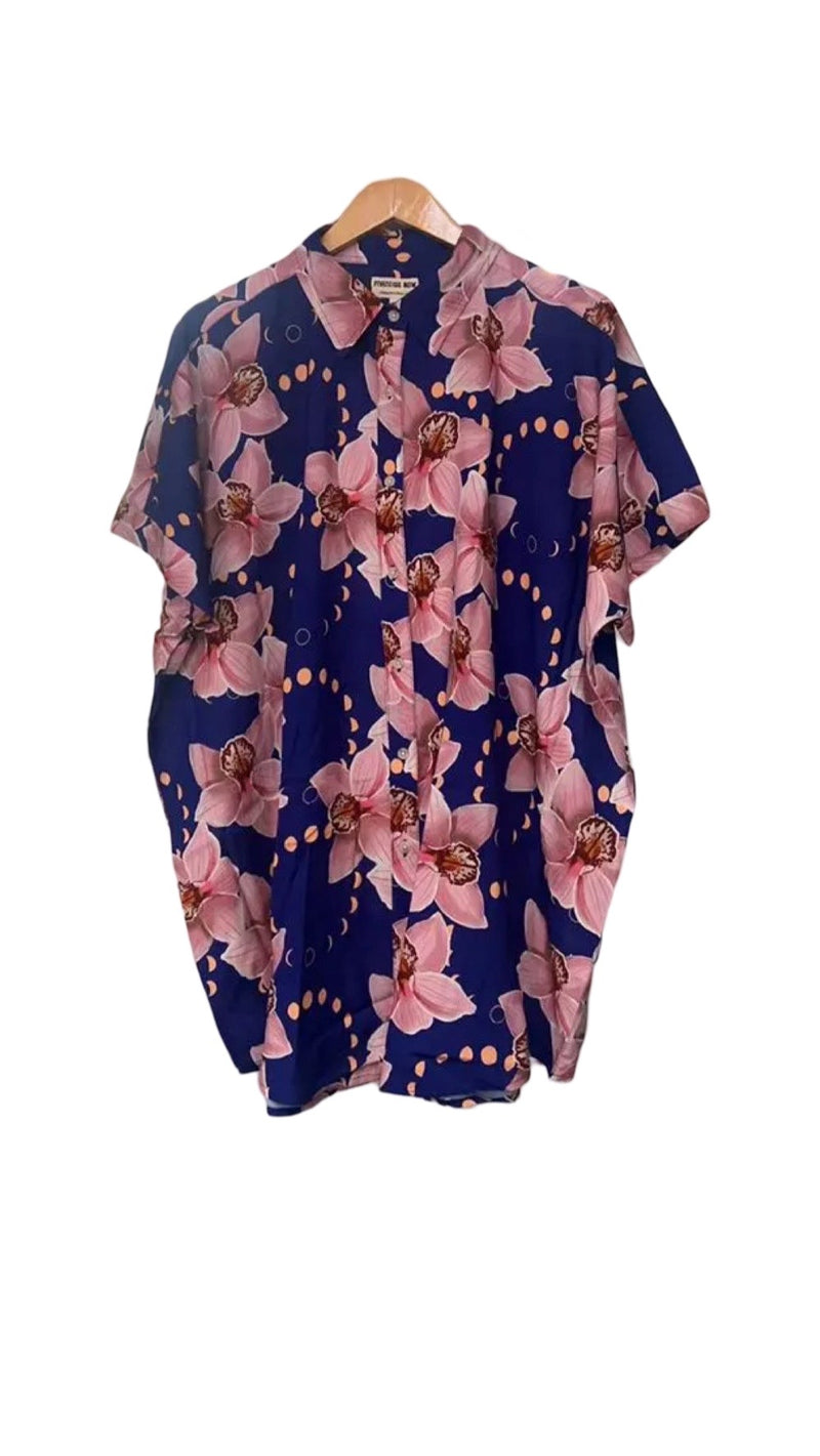 Womens Oversized Shirt in Orchid Rise