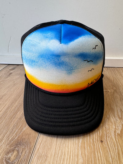 Sunset and Kai Handpainted Hat