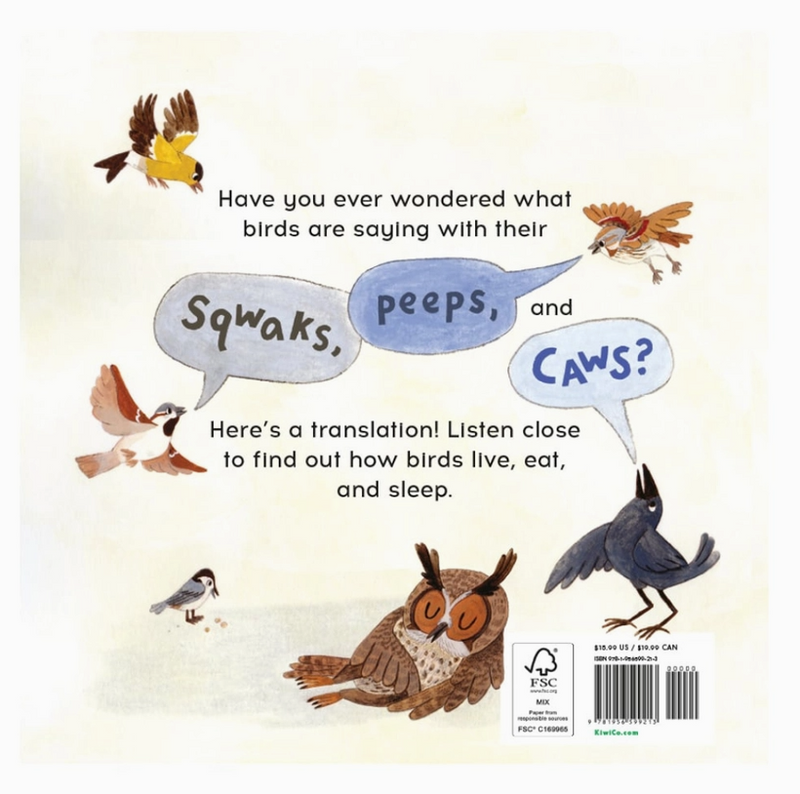 Birds Have A Lot To Say Picture Book For Children