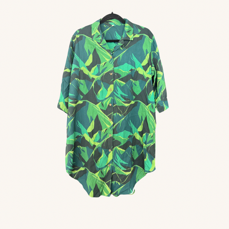 Women’s shirt dress in Endless Mauna