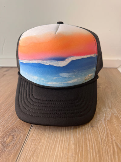 Sunset and Kai Handpainted Hat