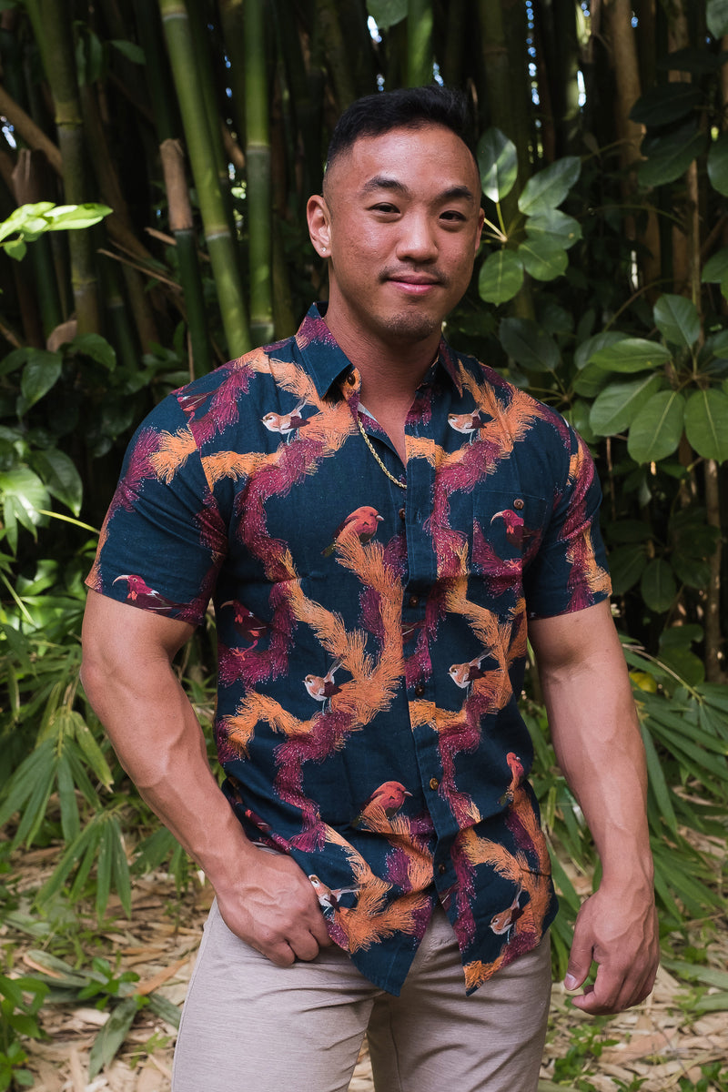 Mens Aloha Tee in Songbird