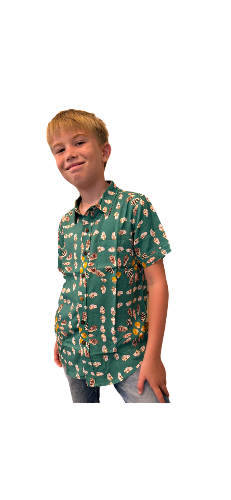 Keiki Aloha Tee in Shell Quilt