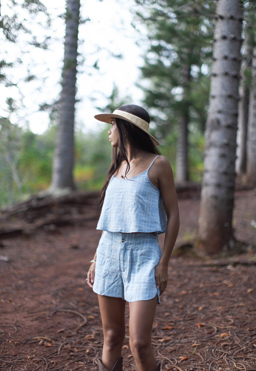 Women's Shorts in Pikake Palaka Tencel – Paradise Now Hawaiʻi