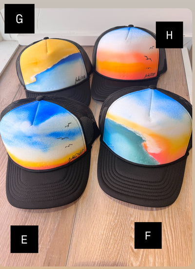 Sunset and Kai Handpainted Hat