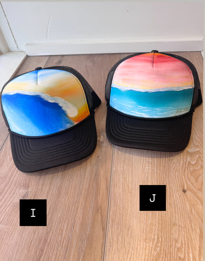 Sunset and Kai Handpainted Hat