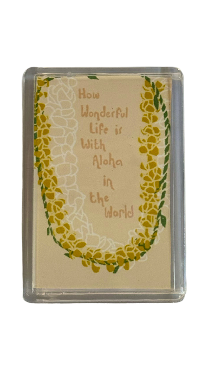 Aloha In The World Magnet