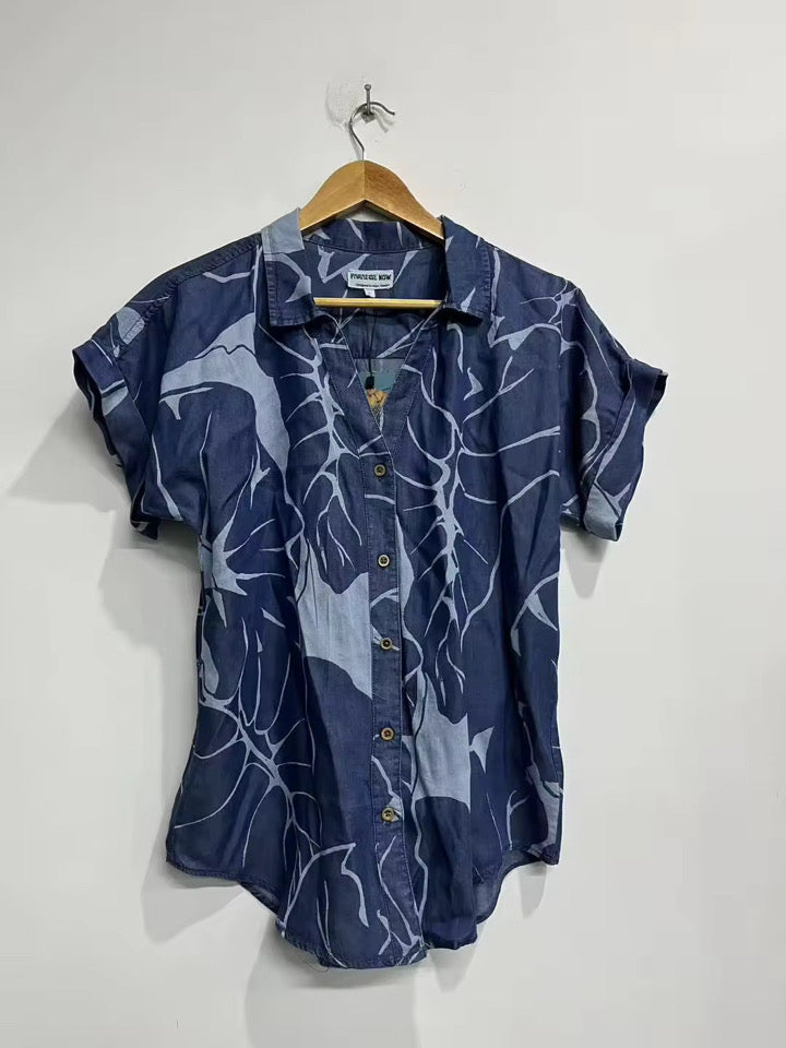 Womens Aloha Tee in Kalo Blues