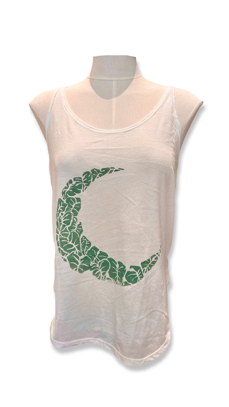 Harvest Moon Womenʻs Side Slit Tank in White