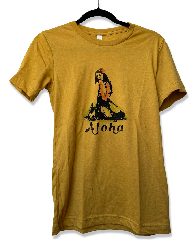 Sitting Hula Girl Unisex Tee