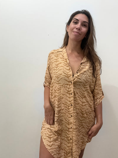 Women's Shirt Dress in Wild Iwa