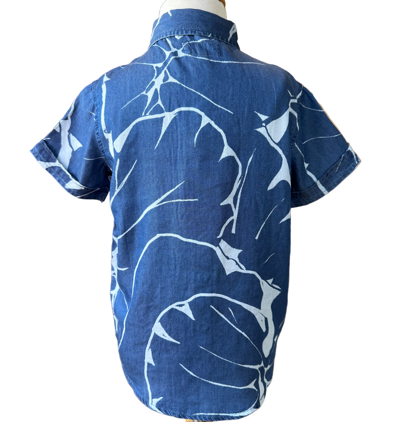 Keiki Boys Aloha Tee in Kalo Blues