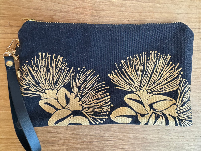 Hand Printed Wristlet