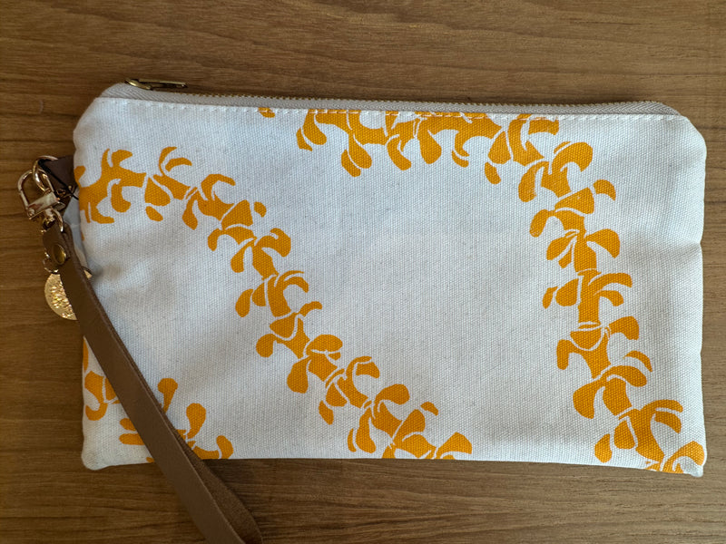 Hand Printed Wristlet