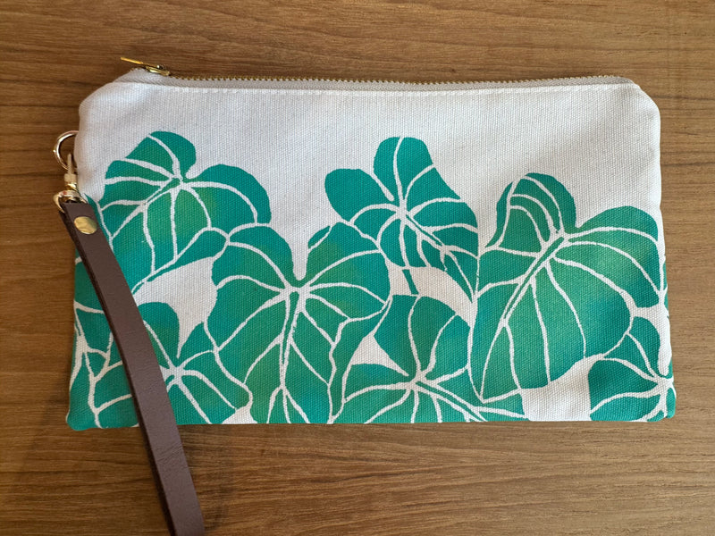 Hand Printed Wristlet