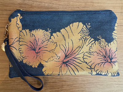 Hand Printed Wristlet