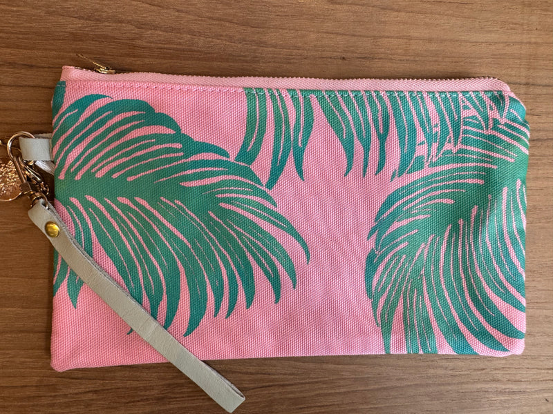 Hand Printed Wristlet