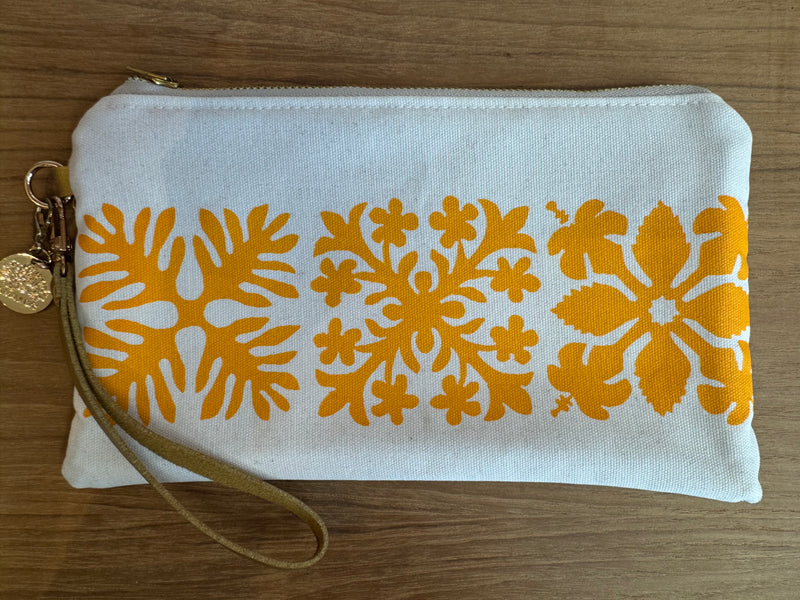 Hand Printed Wristlet