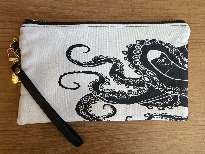 Hand Printed Wristlet