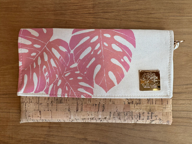 Hand Printed Fold Over Clutch