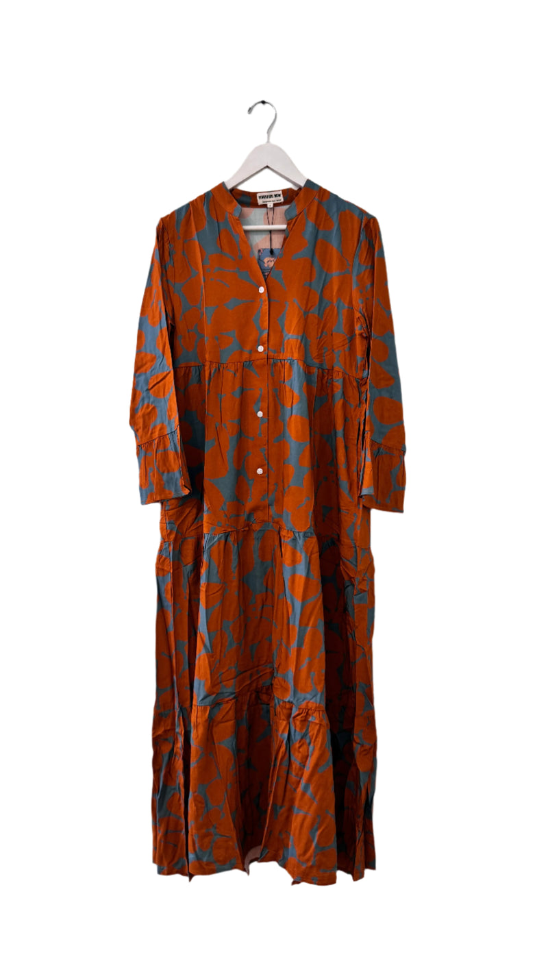 Womens Retro Maxi Dress in valley
