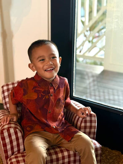 Keiki Boys Aloha Tee in Autumn Hau