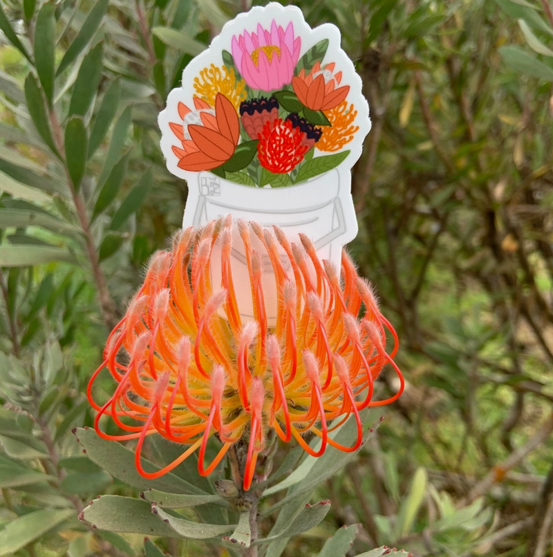 Protea Bucket Stickers