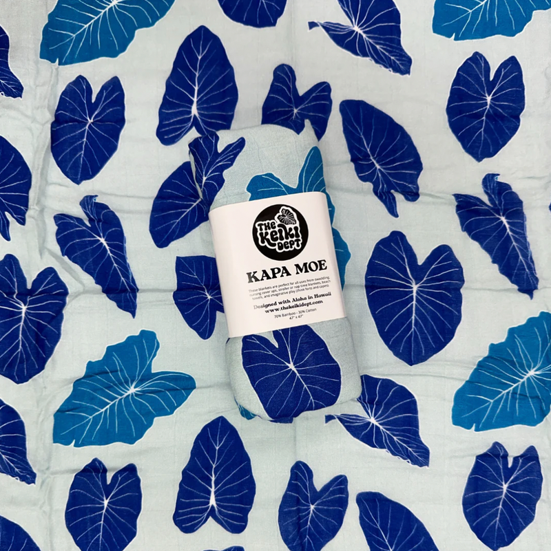 Keiki Dept. Blue Kalo Swaddle