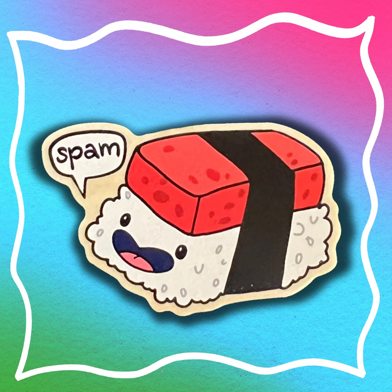 Talking Spam Musubi Magnet