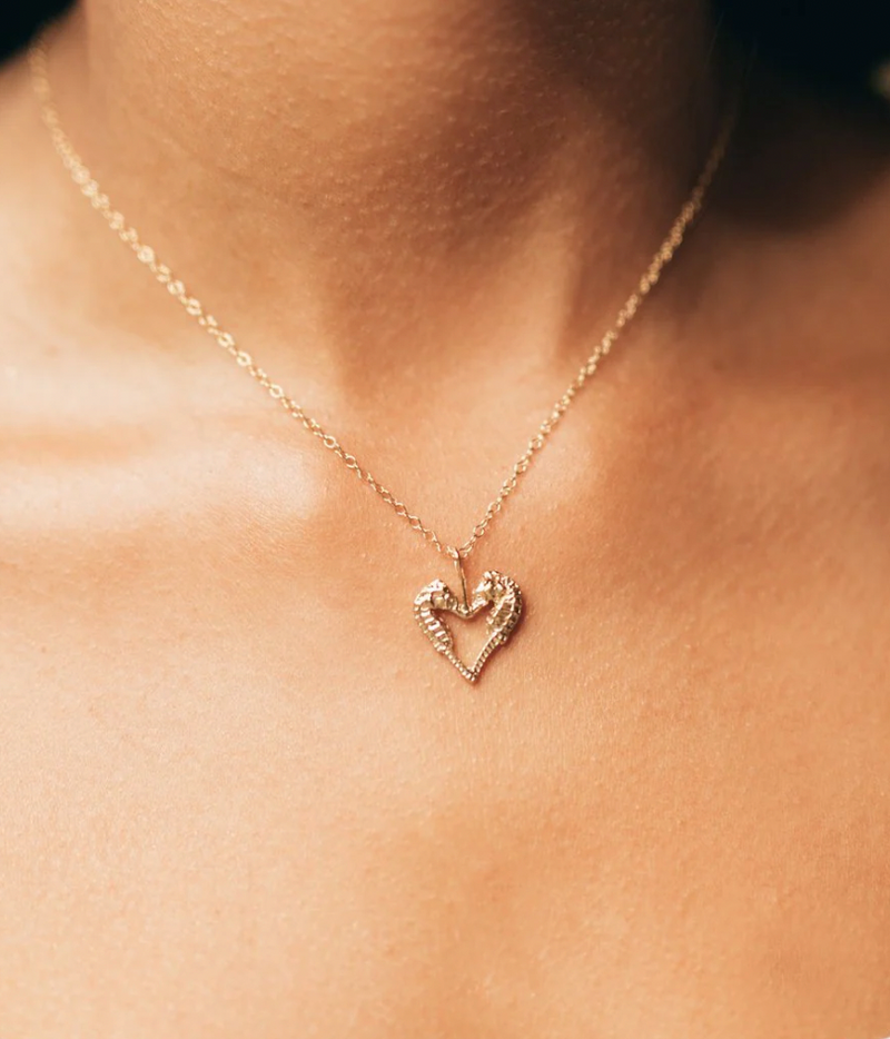 Kissing Seahorse Necklace