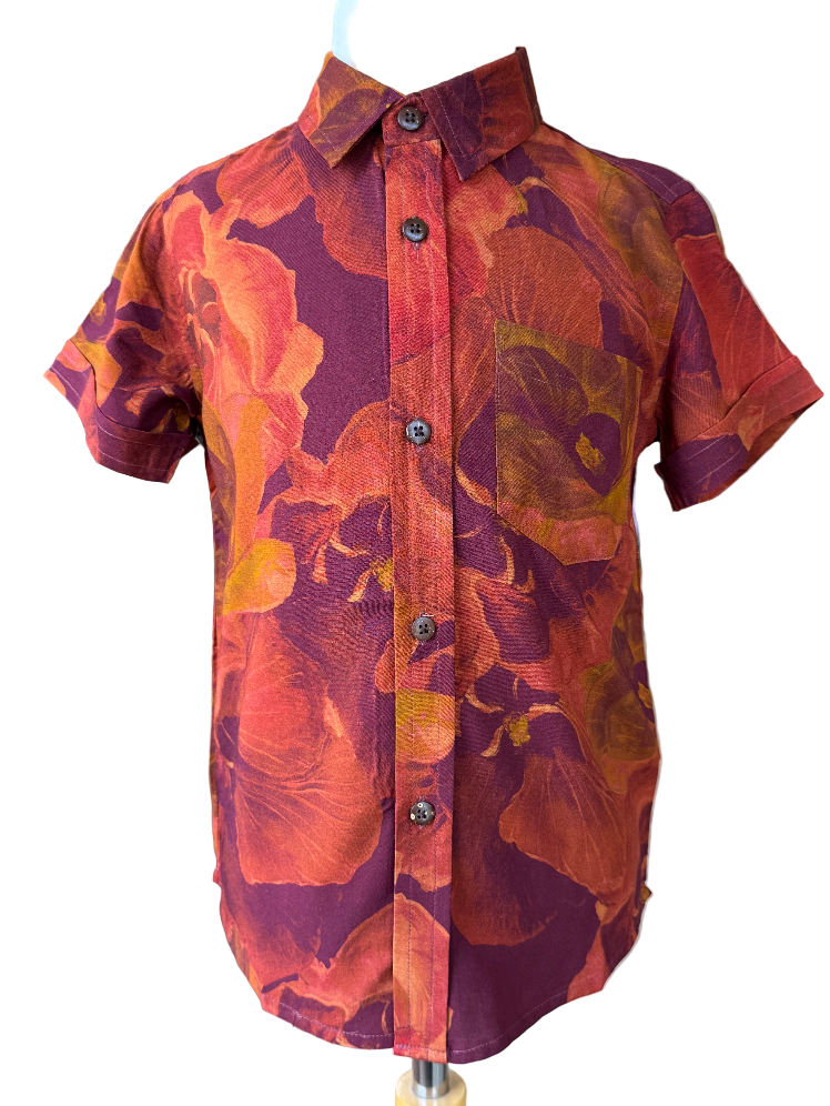 Keiki Boys Aloha Tee in Autumn Hau