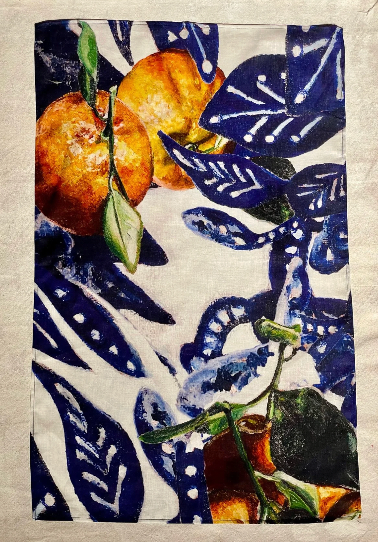 Sweet Summer Blues Tea Towel