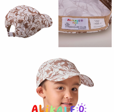 Hibiscus Beige UPF40+ Hat