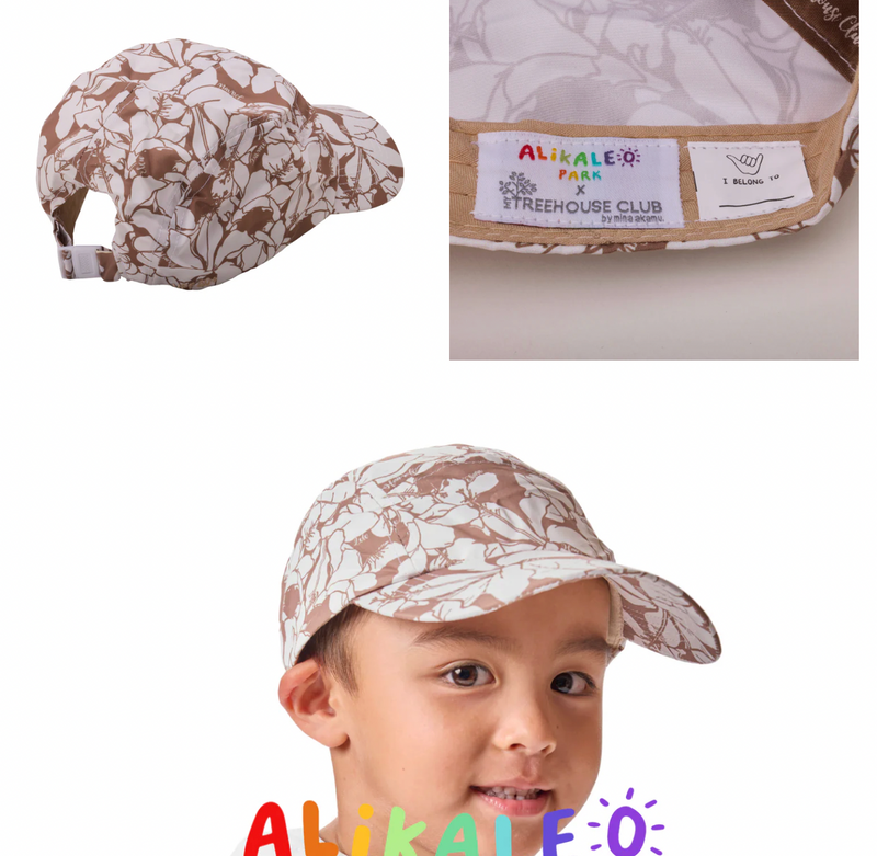 Hibiscus Beige UPF40+ Hat