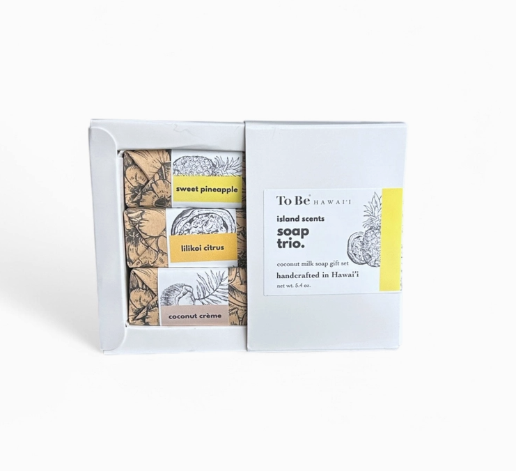 Tropical Exfoliating Bar Soap Trio
